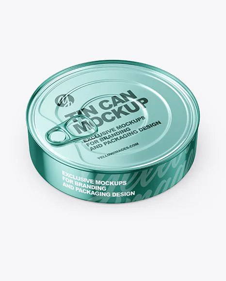 Tin Can Mockup Branding Packaging Design