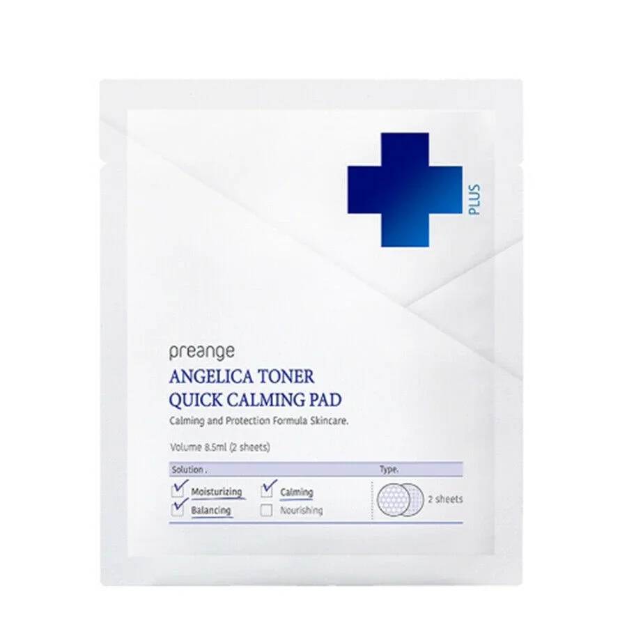 Toner Pad Blue White Calming Skincare Design