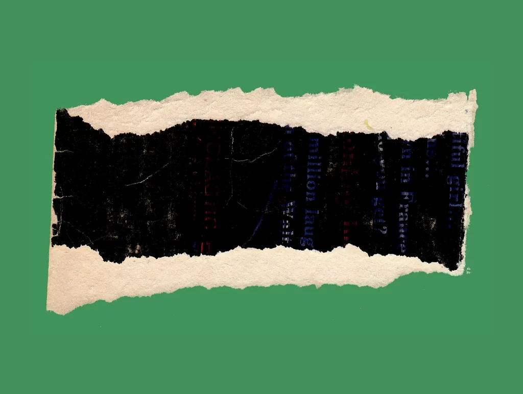 Torn Paper Frayed Edge Dark Color Rough Texture