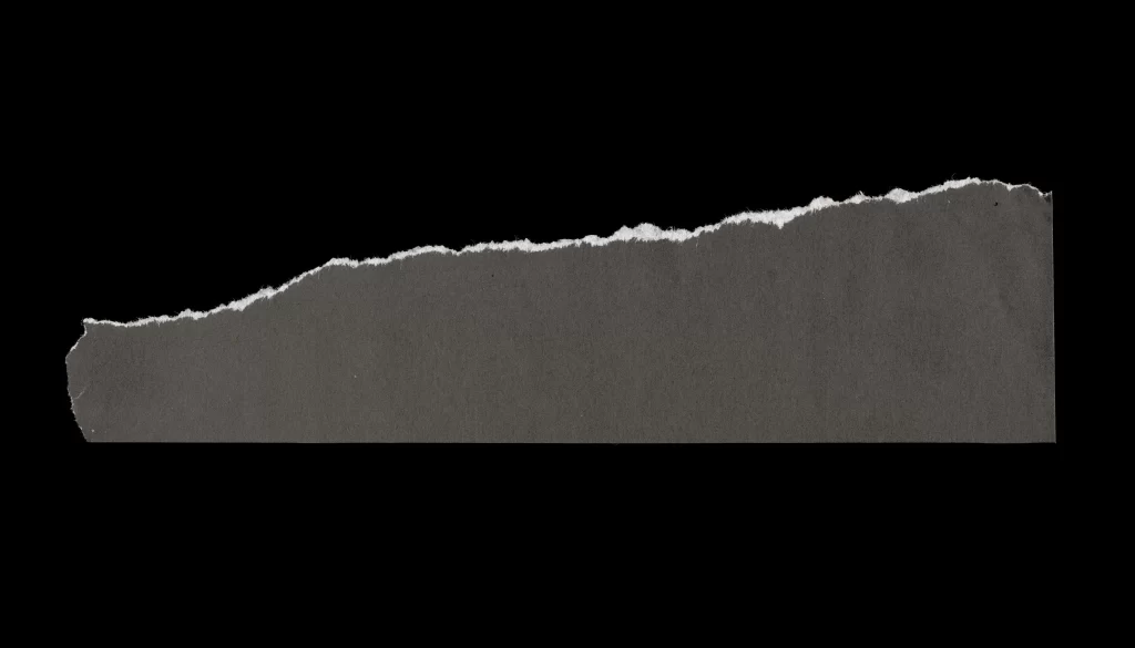 Torn Paper Frayed Edge Rough Texture Dark Fibrous