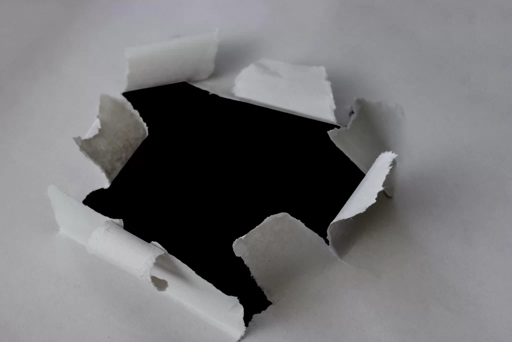 Torn Paper Jagged Edge Black Rough Texture
