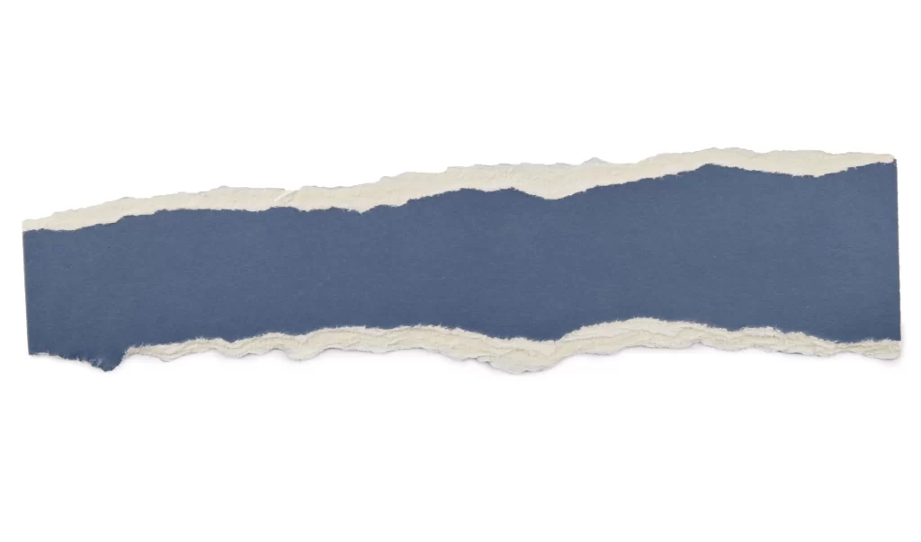 Torn Paper Jagged Edge Dark Blue Fibrous Texture
