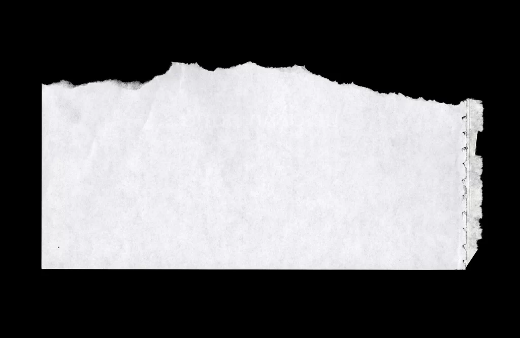 Torn Paper Jagged Edge Frayed Texture White