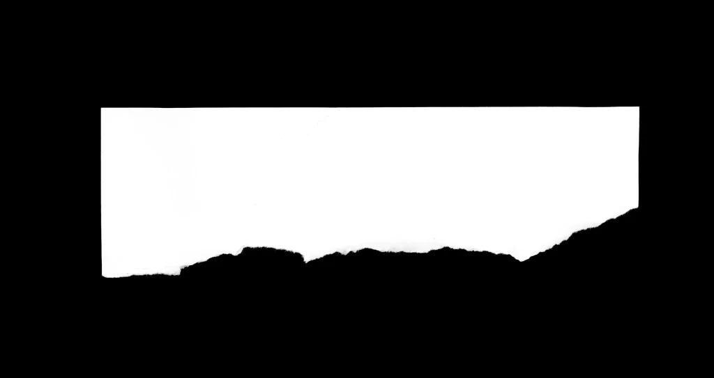 Torn Paper Jagged Edge Rough Texture Black and White