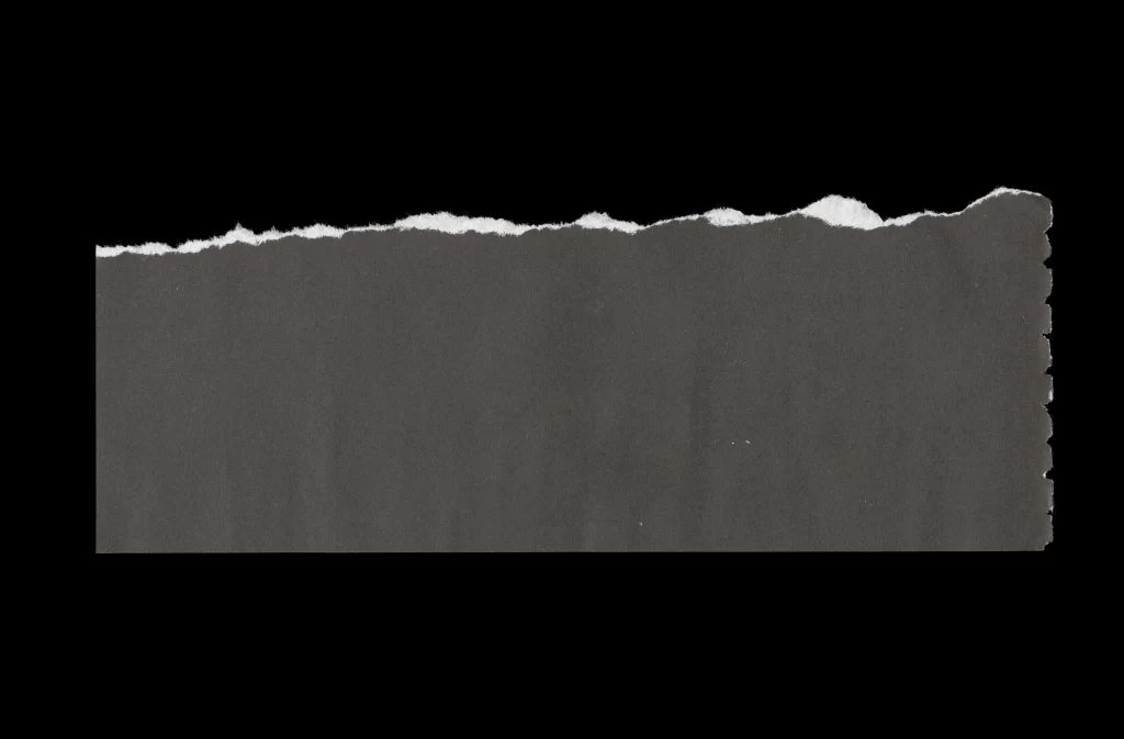 Torn Paper Jagged Edge Rough Texture Dark Color