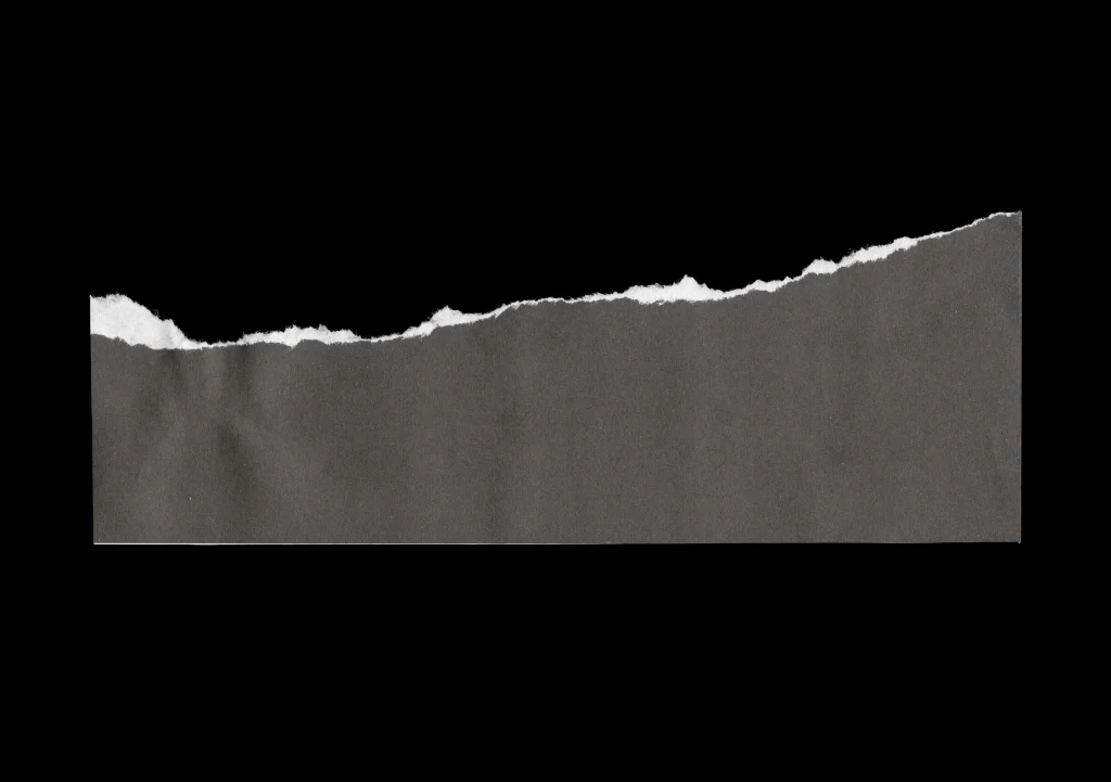 Torn Paper Jagged Edge Rough Texture Dark Color