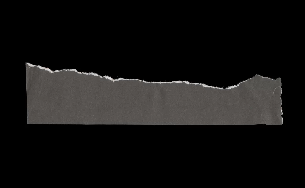 Torn Paper Jagged Edge Rough Texture Dark Fibrous