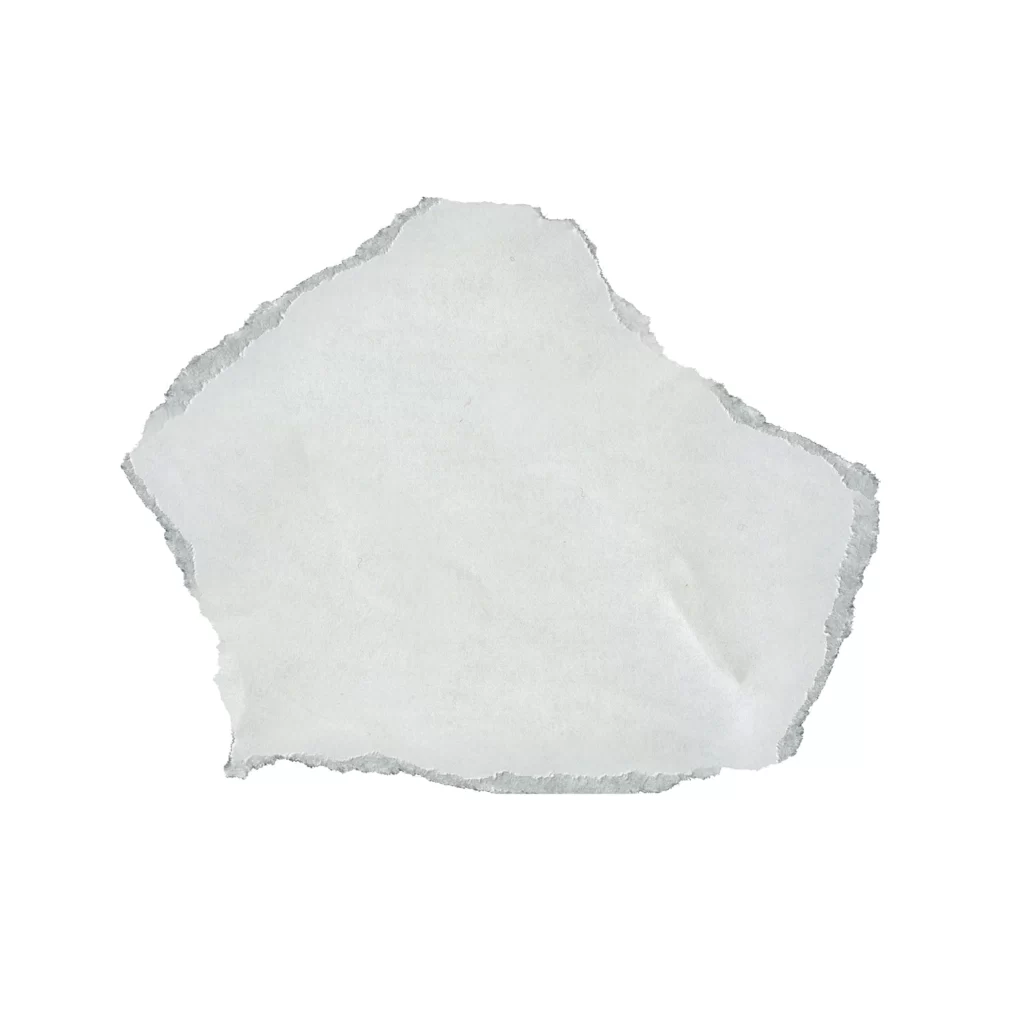 Torn Paper Jagged Edge Rough Texture White Fibrous