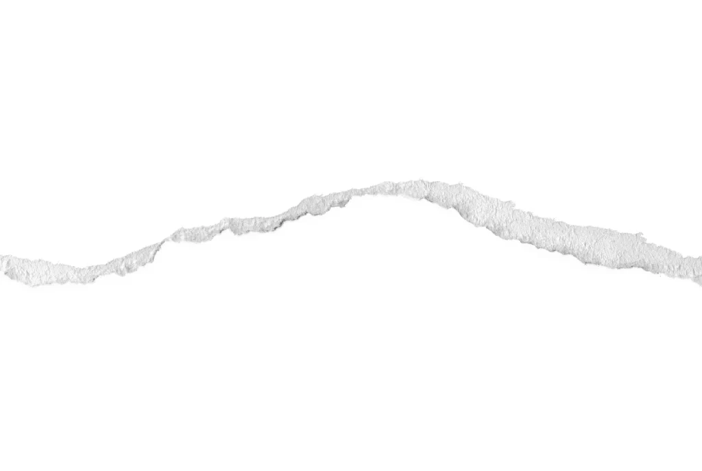 Torn Paper Jagged Edge Rough Texture White Fibrous