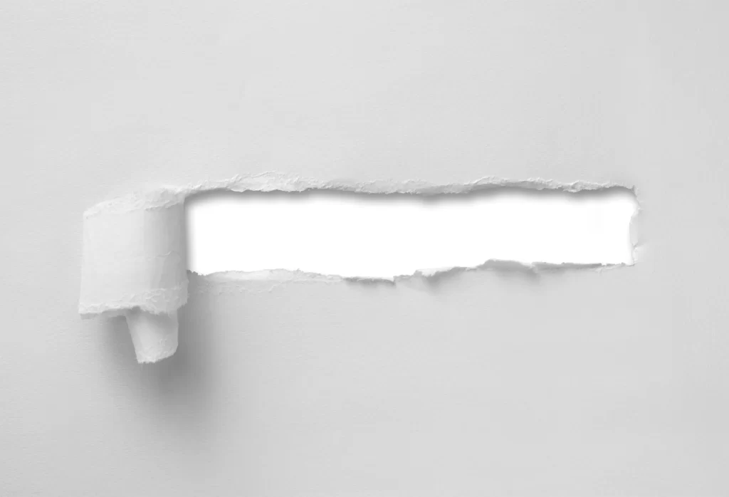 Torn Paper Jagged Edge Rough Texture White