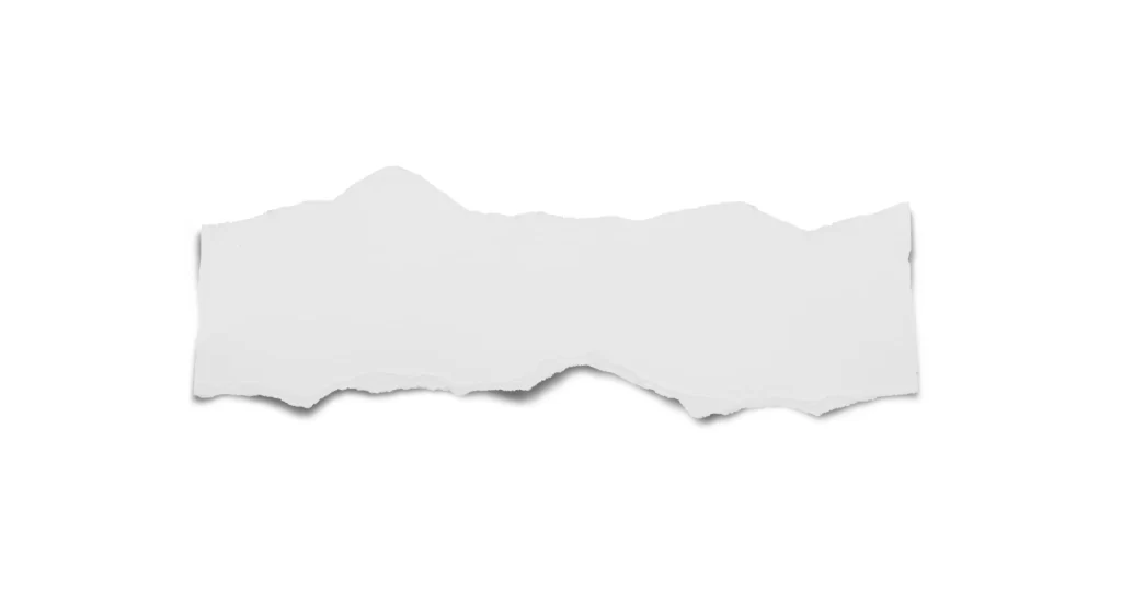 Torn Paper Jagged Edge Rough Texture White