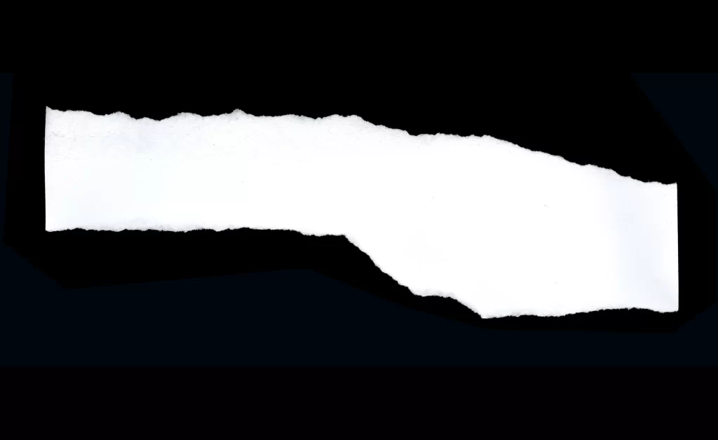 Torn Paper Jagged Edge Rough Texture White