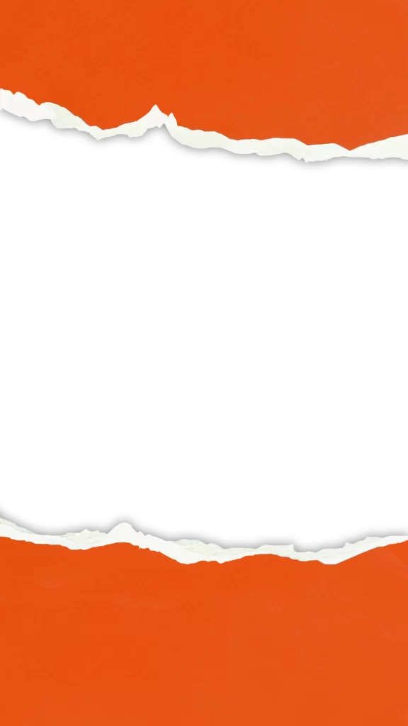 Torn Paper Orange Background White Space