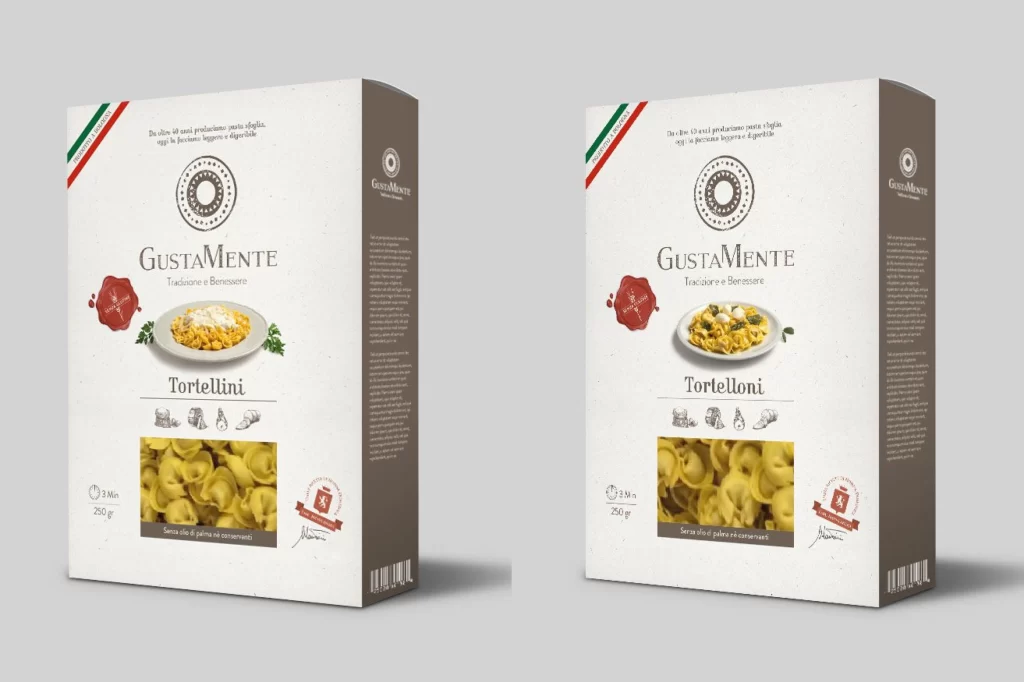 Tortellini Gustamente White Red Green Traditional