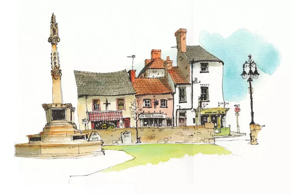 Town Square Buildings Monument