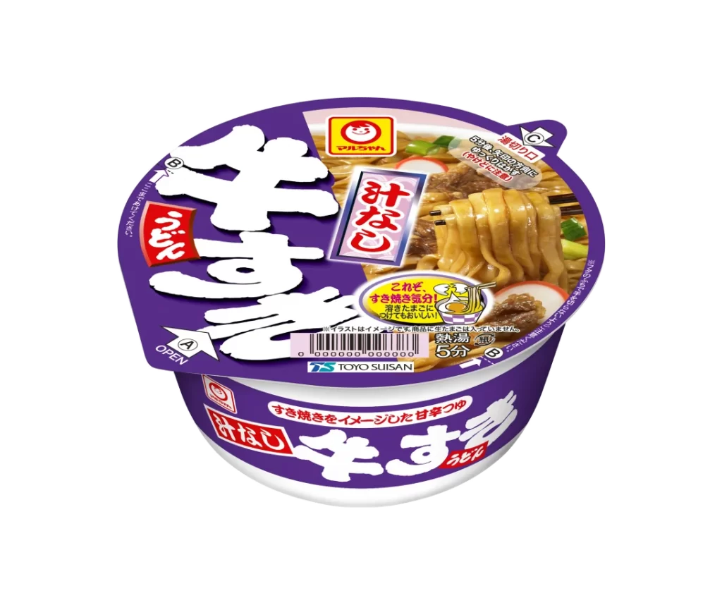 Toyo Suisan Udon Rich Flavor Purple White Red