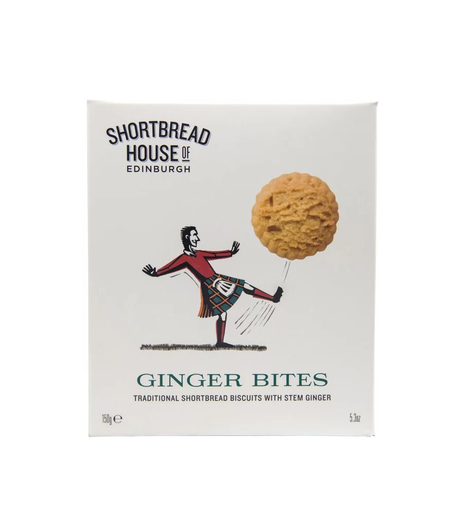 Traditional Shortbread Biscuit Ginger Bite Scottish Tartan