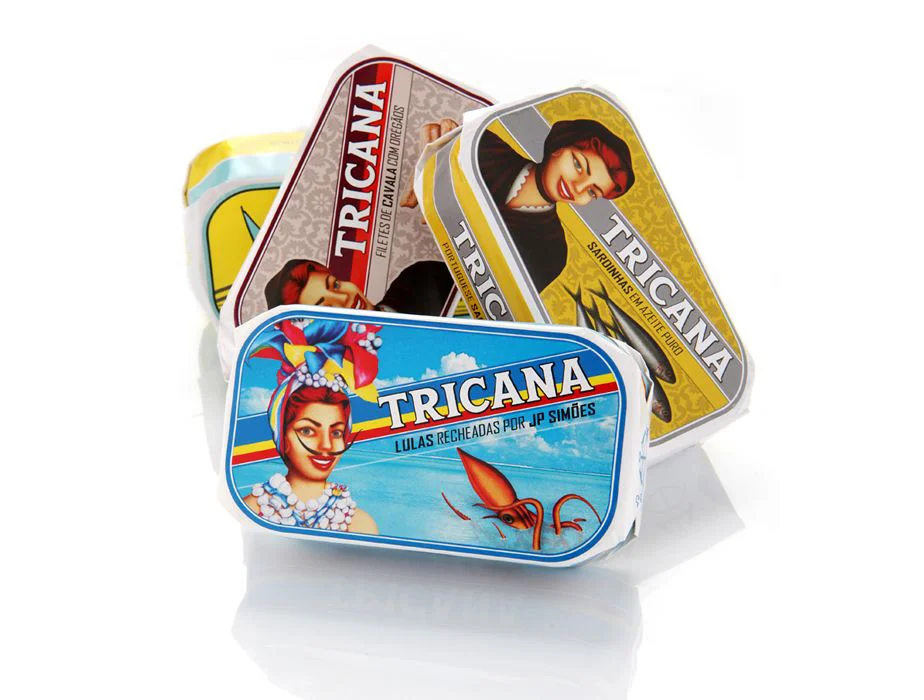 Tricana Canned Fish Colorful Illustration