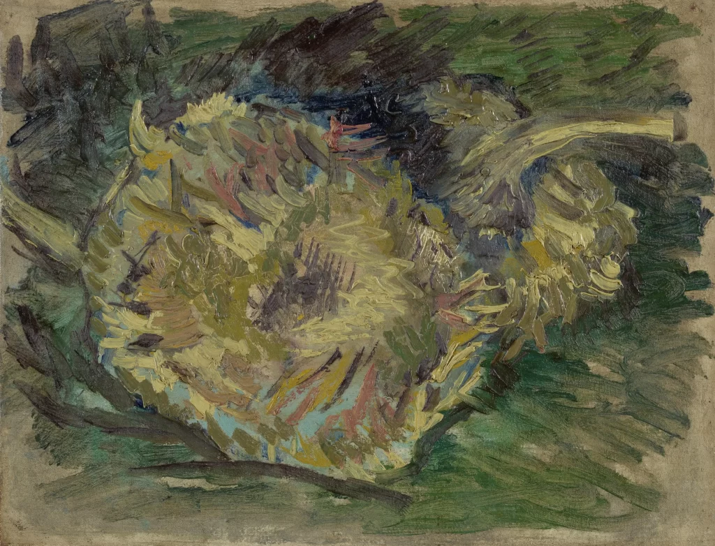 Two Cut Sunflowers Van Gogh