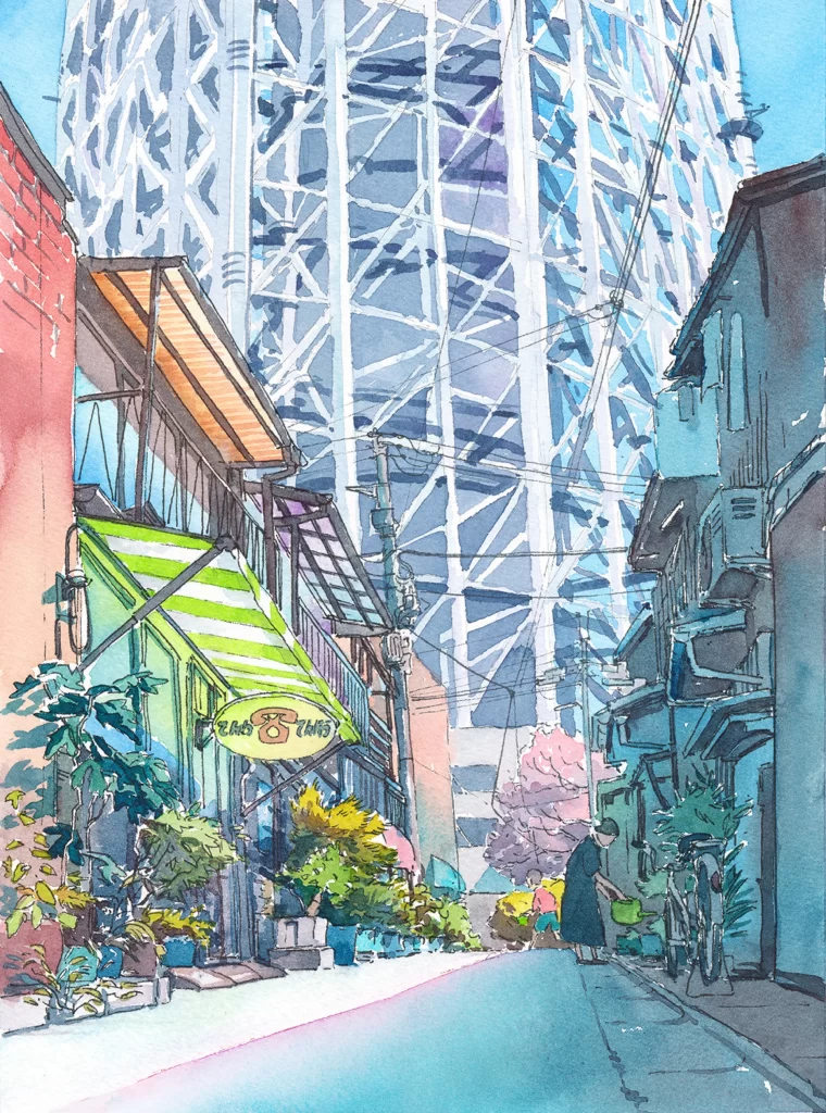 Urban Alleyway Skyscraper Residential Buildings Greenery Daily Life Mateusz Urbanowicz