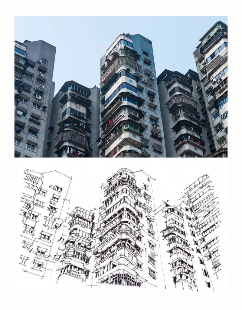 Urban Architecture Residential Buildings Balconies Air Conditioning Units Mateusz Urbanowicz
