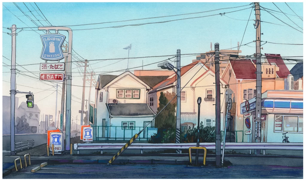 Urban Landscape Residential Buildings Street Signs Utility Poles Blue Sky Mateusz Urbanowicz