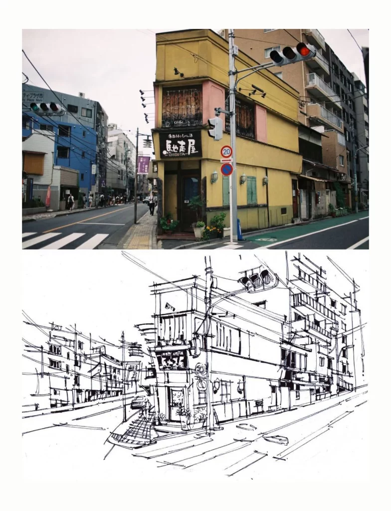 Urban Street Scene Building Traffic Light Pedestrian Architecture Mateusz Urbanowicz