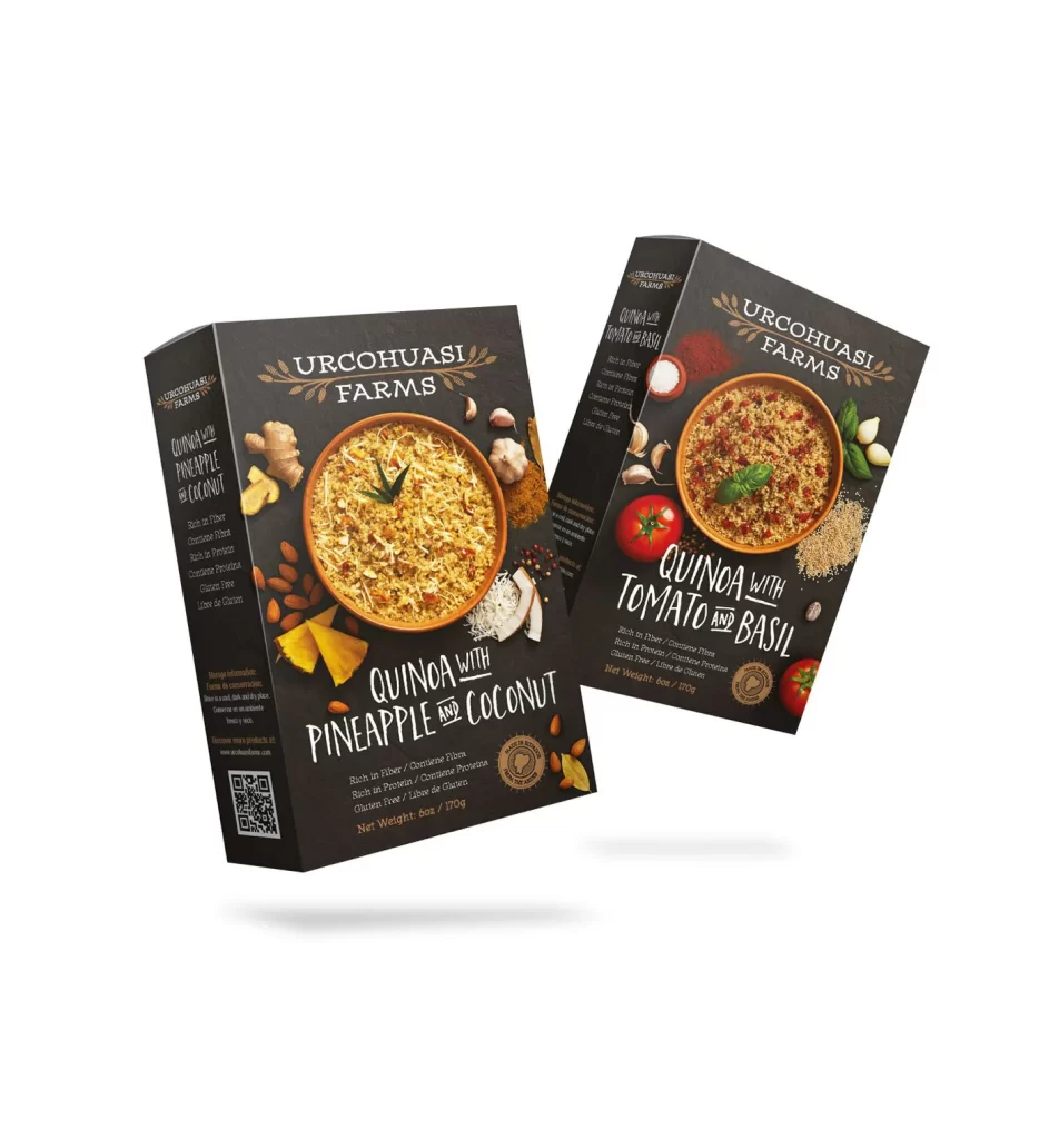 Urochhuasi Farms Quinoa Pineapple Coconut Tomato Basil Black Brown