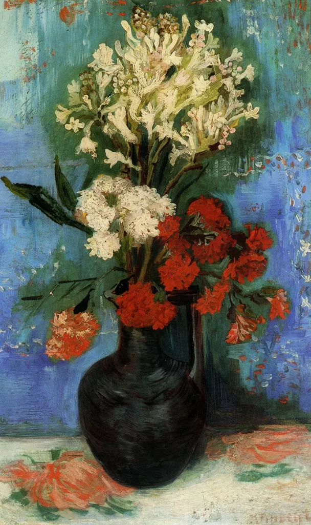 Vase with Carnations and Other Flowers Van Gogh