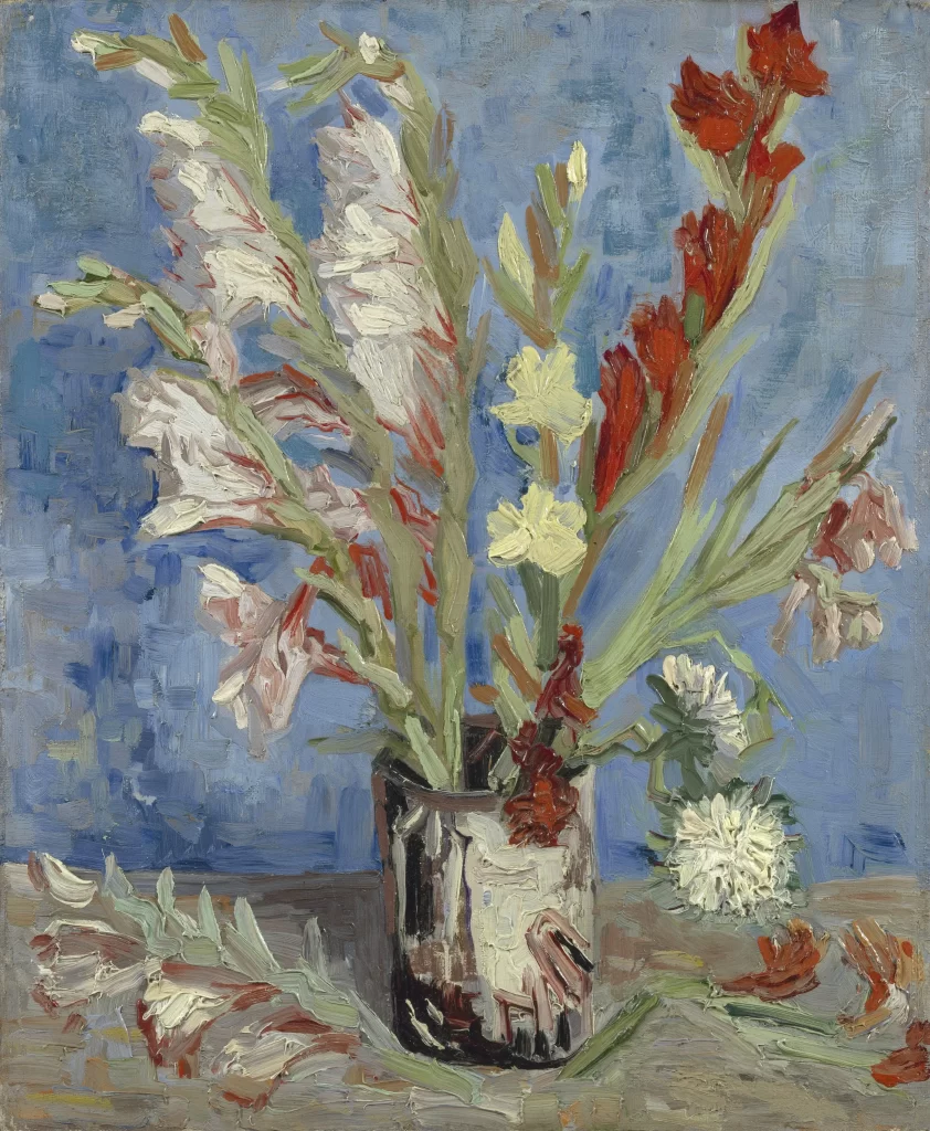 Vase with Gladioli and Chinese Asters Van Gogh