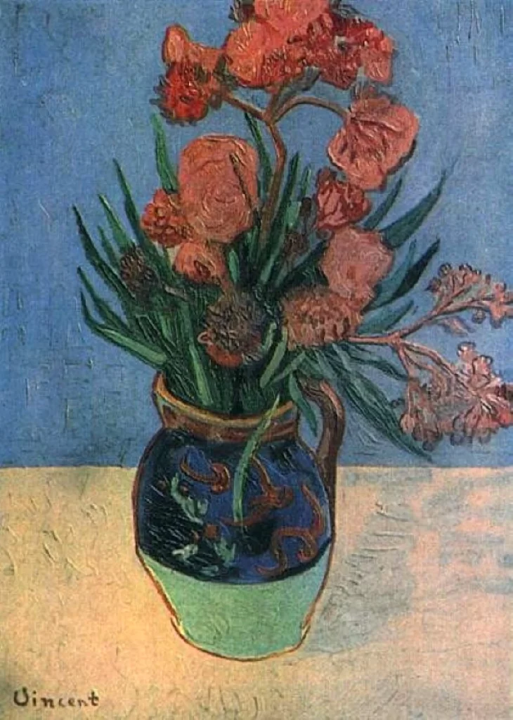 Vase with Oleanders Van Gogh