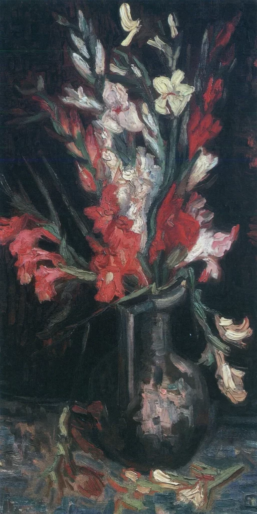 Vase with Red Gladioli Van Gogh