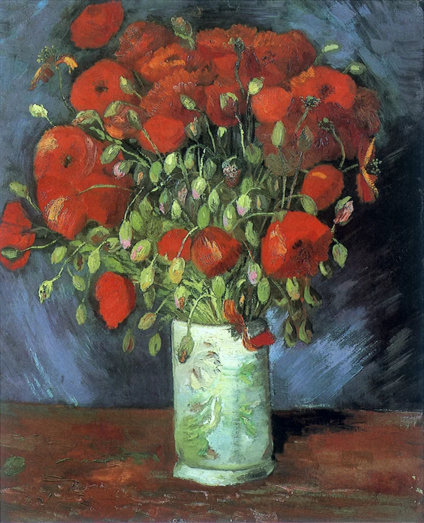 Vase with Red Poppies Van Gogh
