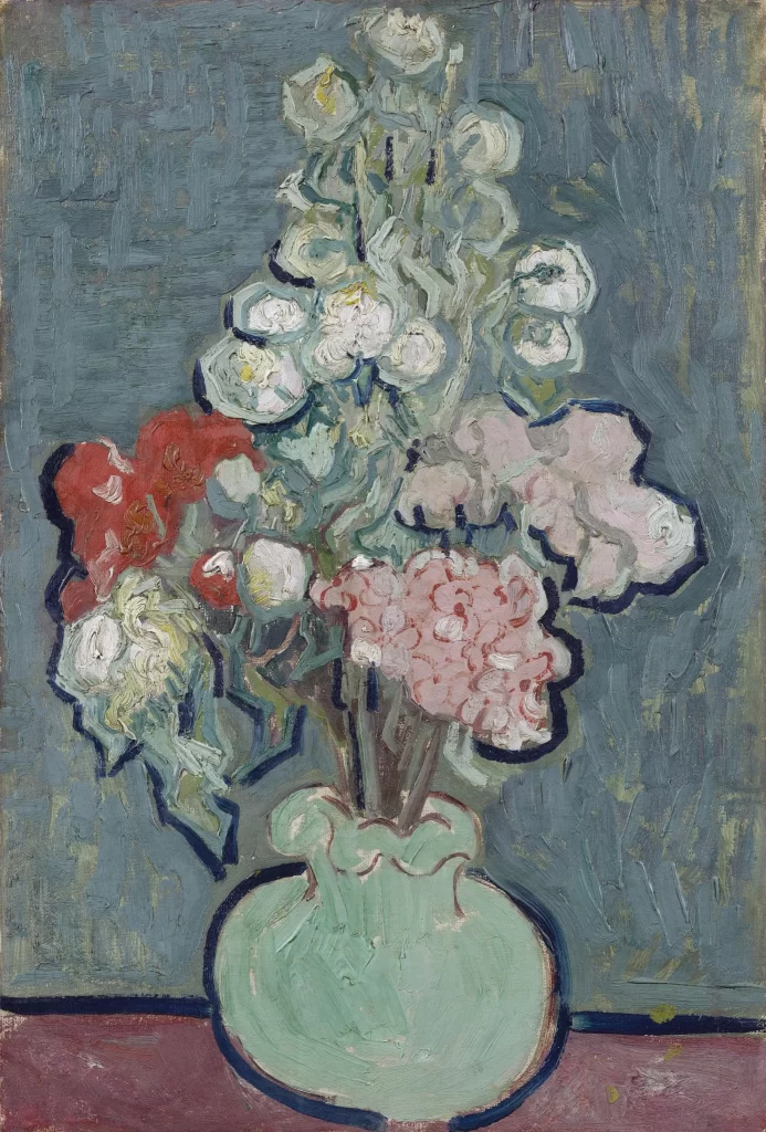 Vase with Rose-Mallows Van Gogh
