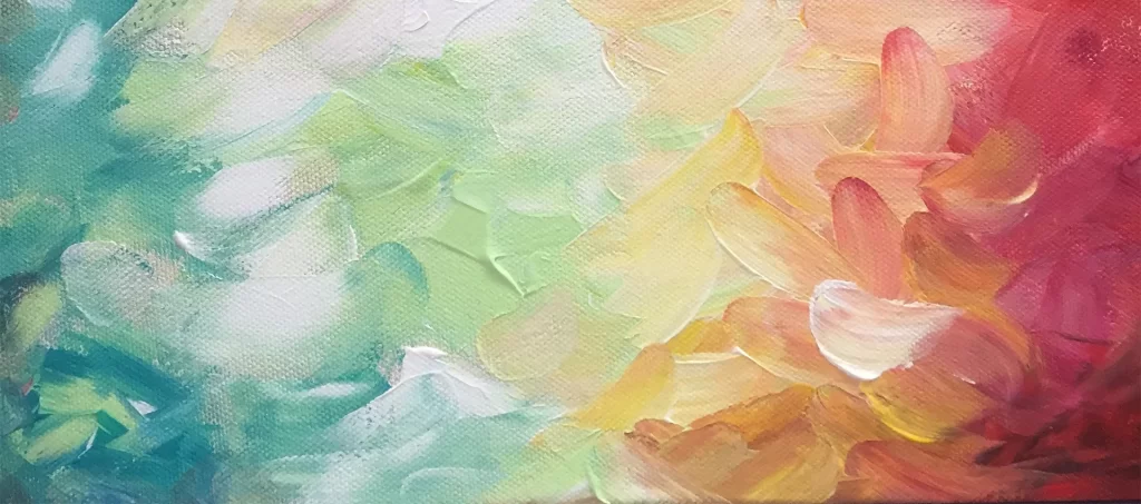 Vibrant Impasto Oil Painting Texture Dynamic Brushstrokes Rich Palette Knife