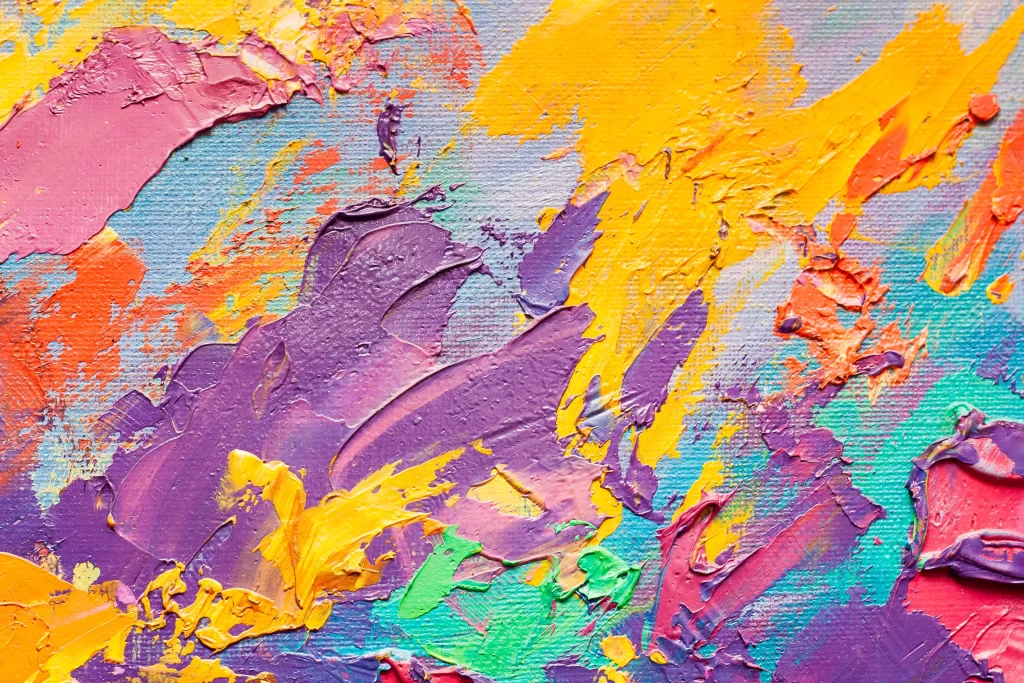 Vibrant Impasto Palette Knife Textured Dynamic