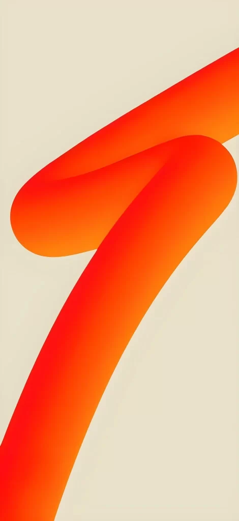 Vibrant Orange Abstract Diagonal Lines