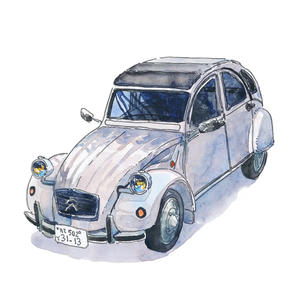 Vintage Car Illustration Mateusz Urbanowicz