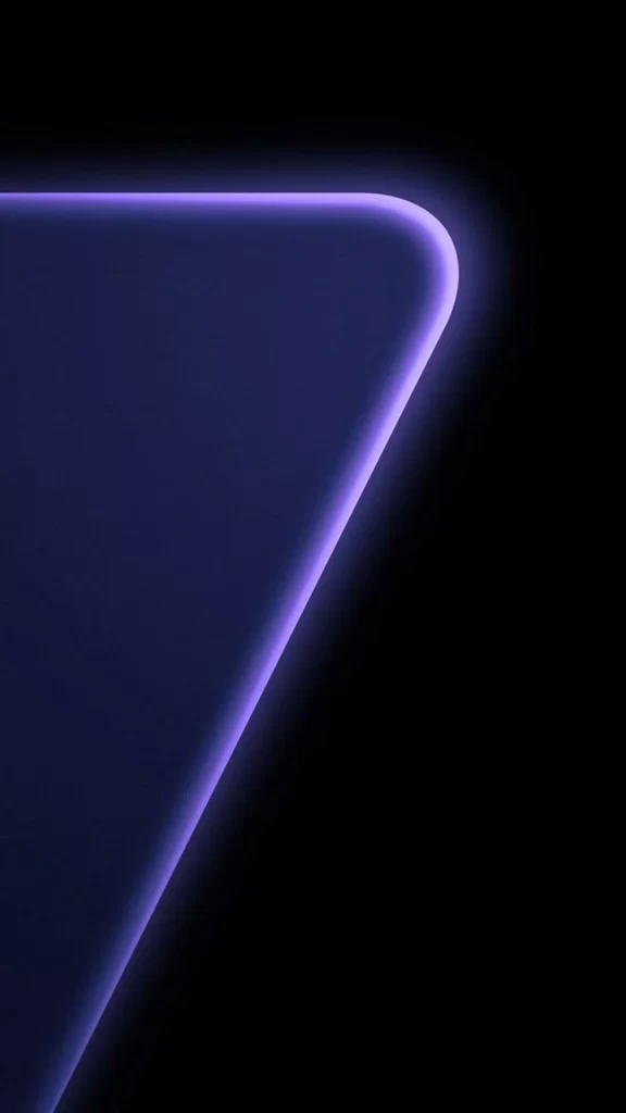 Violet Triangle Neon Glow Abstract