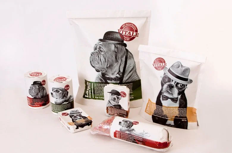 Vitale Dog Food Grain Free White Illustration
