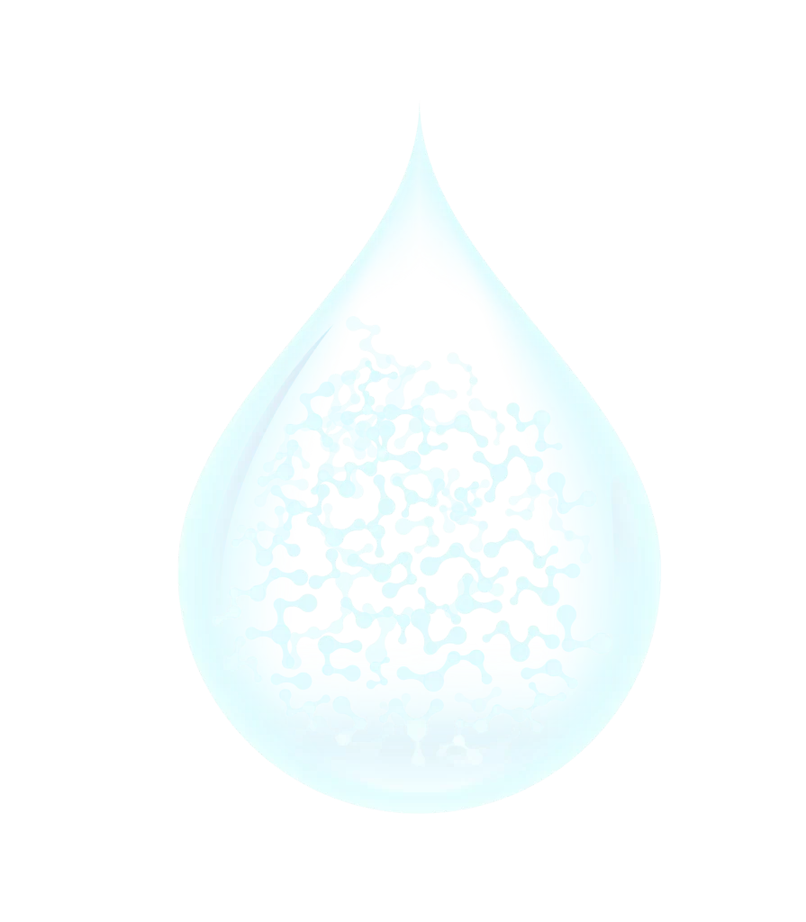 Water Drop Blue Transparency Bubble Pattern
