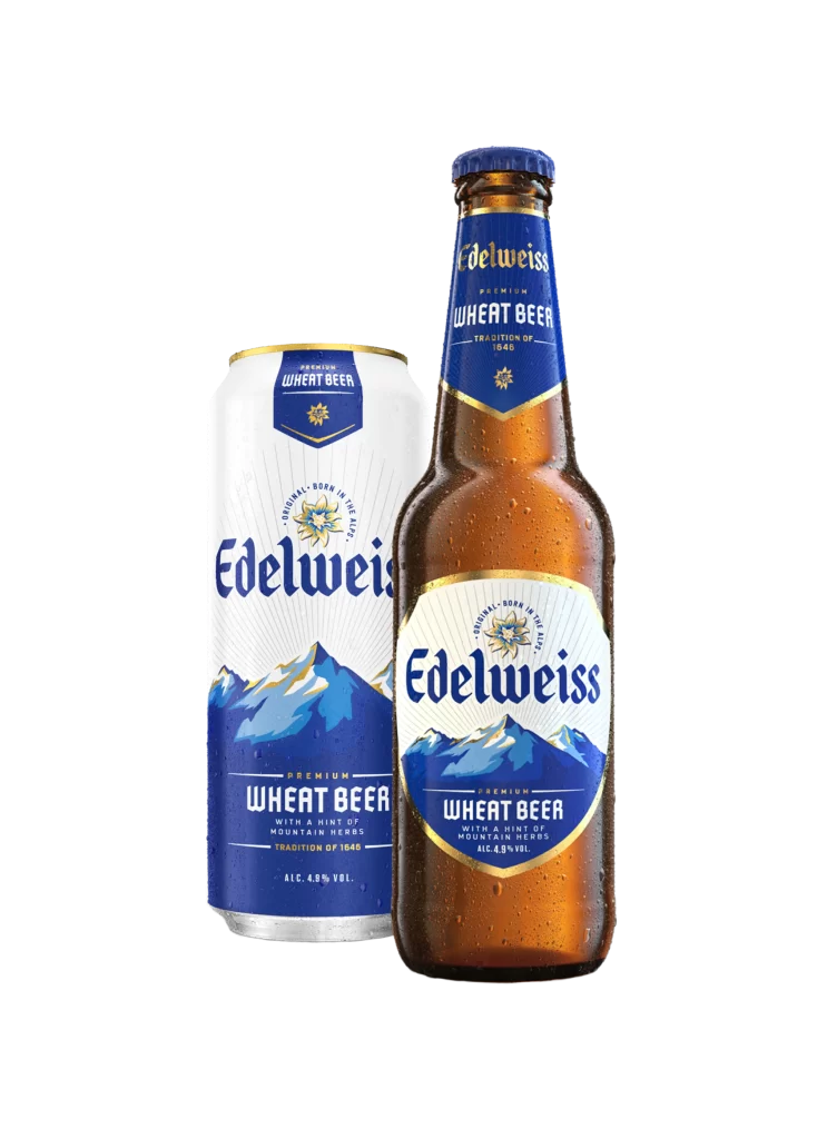 Wheat Beer Edelweiss Bottle Can