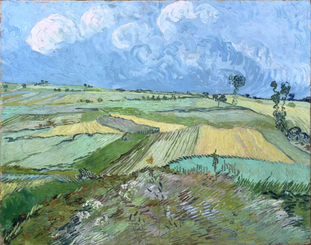 Wheat Fields at Auvers under a Cloudy Sky Van Gogh