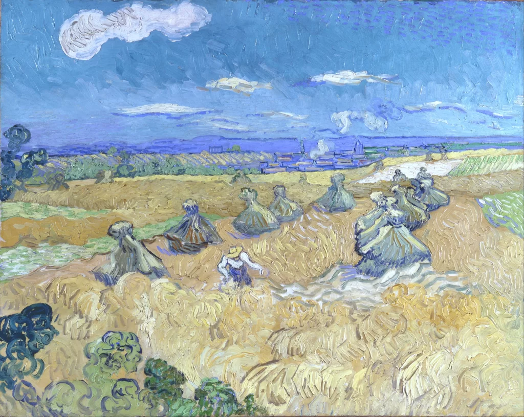 Wheat Fields with Reaper Van Gogh