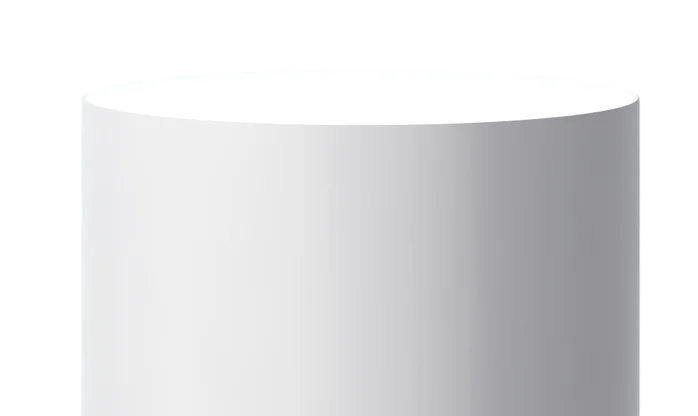 White Cylinder 3D Render