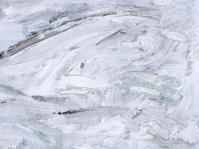 White Impasto Oil Painting Texture Dynamic Brushstrokes