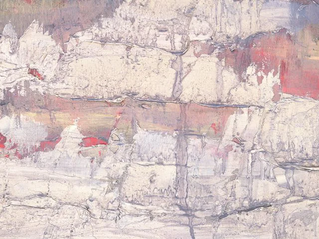 White Impasto Oil Painting Texture Rough Brushstrokes