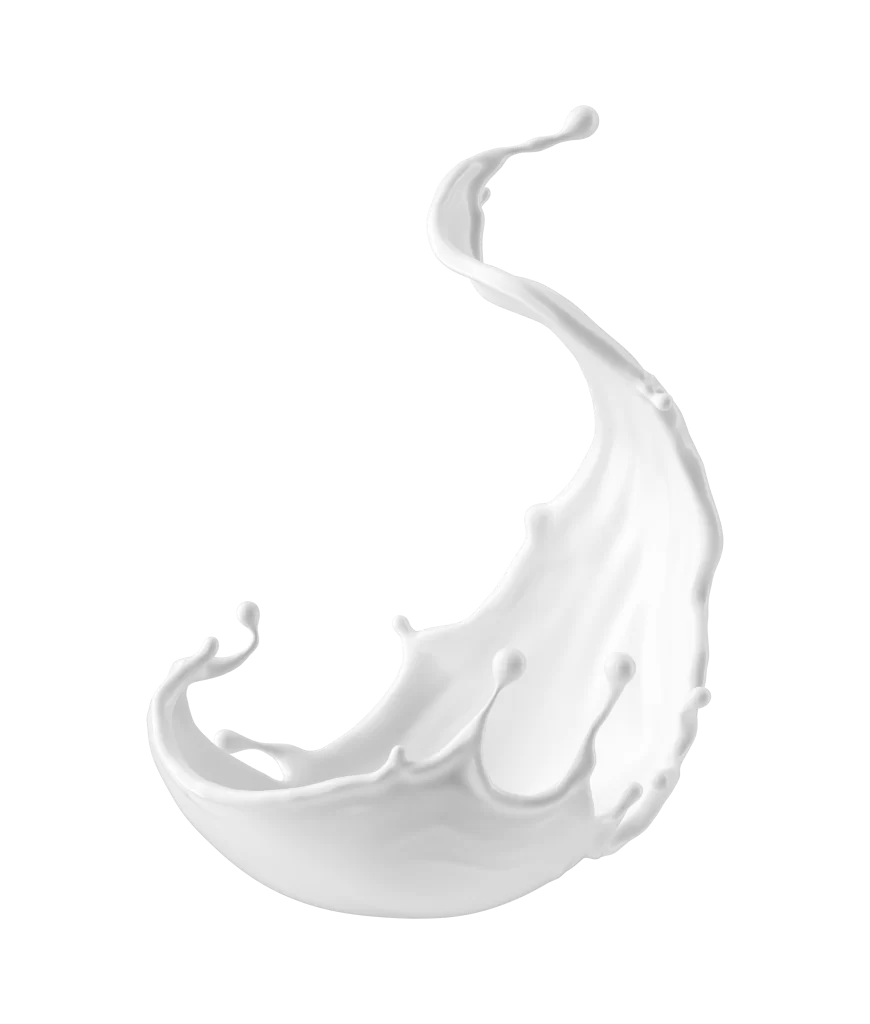 White Liquid Splash Abstract Design