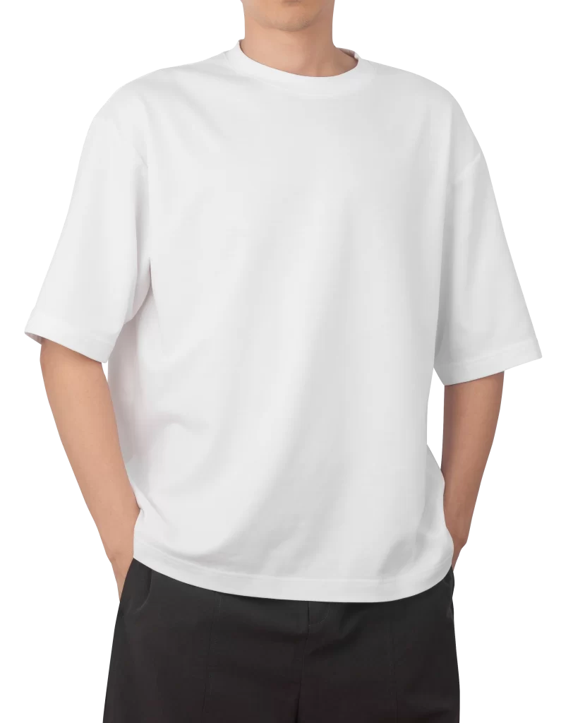 White T-shirt Black Shorts Casual Fashion
