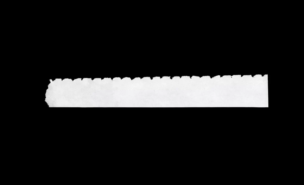 White Torn Paper Jagged Edge Rough Texture